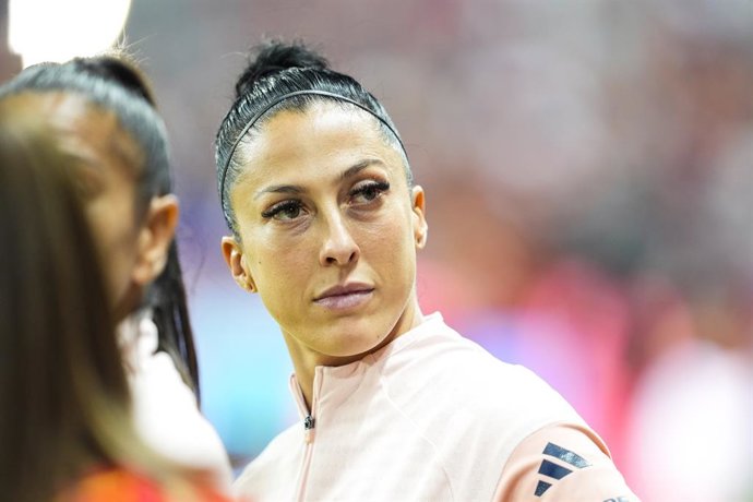Archivo - Jenni Hermoso of Spain looks on during the UEFA Women's Nations League 2025 Semi-Final first leg match between Spain and Sweden at La Rosaleda Stadium on October 24, 2025 in Malaga, Spain