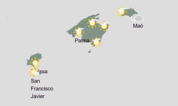 El tiempo hoy, martes 2 de diciembre, en Baleares.
