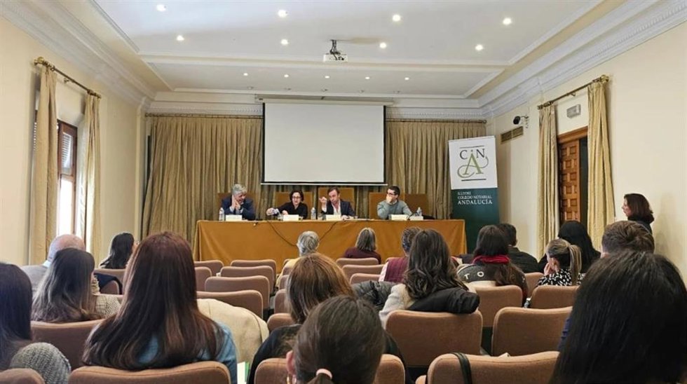 El seminario 'Cláusulas y prácticas bancarias abusivas. Estado de la cuestión y experiencias recientes', que contó con la colaboración del Ilustre Colegio Notarial de Andalucía y de Facua-Consumidores en Acción.