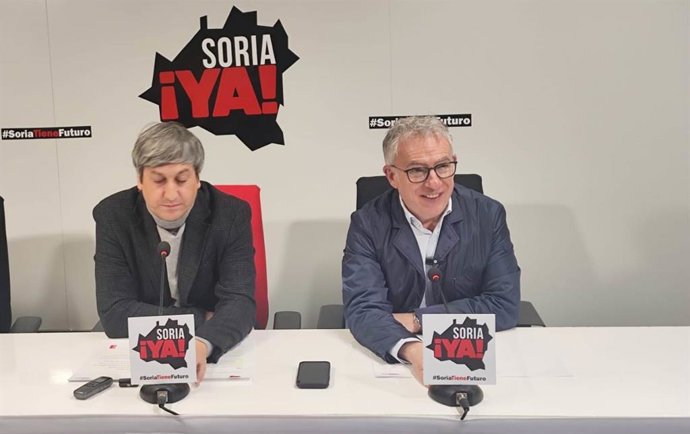 Toño Palomar (i) y Ángel Ceña anuncian el proceso de Primarias de Soria ¡YA!