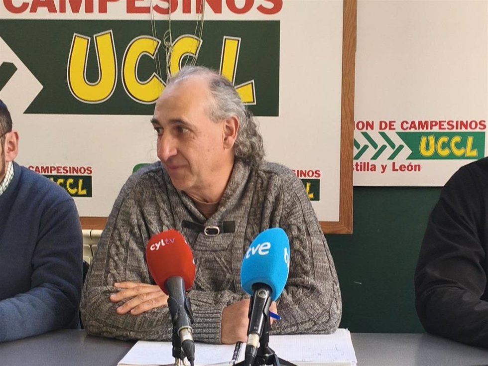 El coordinador regional de la Unión de Campesinos de Castilla y León (UCCL), Jesús Manuel González Palacín.
