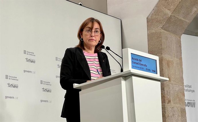 La consellera de Territorio, Vivienda y Transición Ecológica y portavoz de la Generalitat, Sílvia Paneque, en una rueda de prensa tras el Consell Executiu