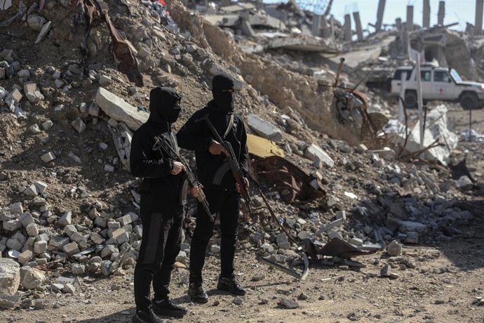 Milicianos de Hamás.