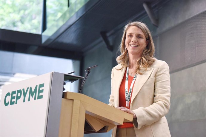 Archivo - La presidenta de Cepyme, Ángela de Miguel.