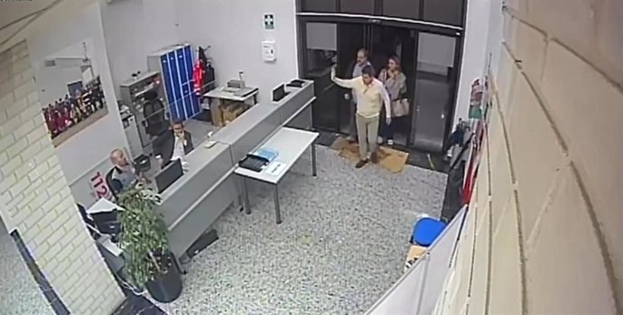 Captura de pantalla del video de l'arribada de Mazón al Cecopi