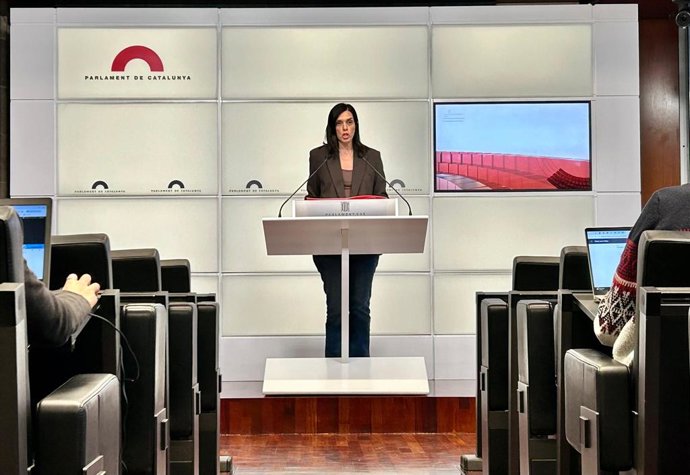 La portaveu del PSC-Units al Parlament, Elena Díaz