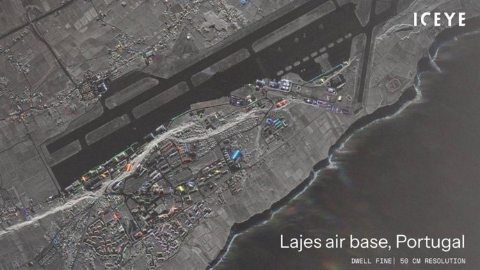 Archivo - Una imagen satelital obtenida con un satélite SAR de Iceye