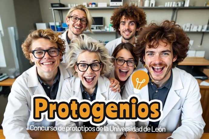 Cartel del concurso 'Protogenios 2026' de la Universidad de León (ULE).