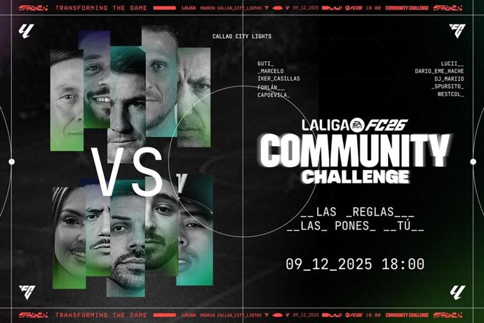 Marcelo, Casillas, Forlán, Guti y Capdevila jugarán ante 'streamers' en LaLiga FC 26 Community Challenge.