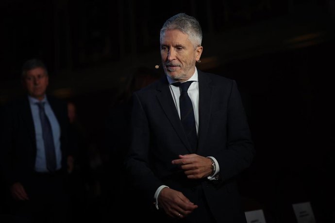 El ministro del Interior, Fernando Grande-Marlaska, durante el foro Metafuturo 2025, en el Ateneo de Madrid, a 19 de noviembre de 2025, en Madrid (España). El foro, organizado por Atresmedia, reúne a todo tipo de personalidades del ámbito social y polític