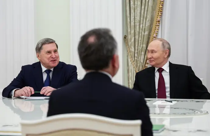 Putin y la Delegación estadounidense