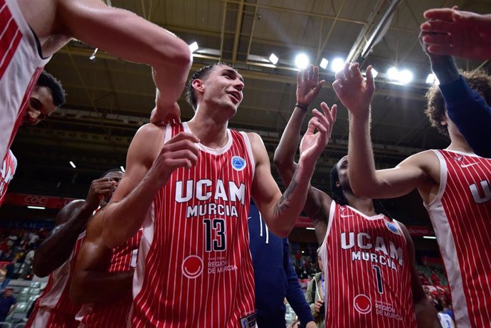 Will Falk, tras un partido con el UCAM Murcia.