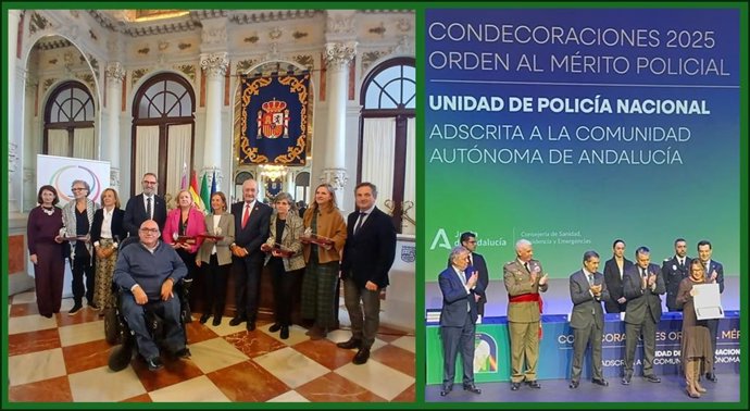 La Junta y el Ayuntamiento de Málaga premian a dos profesionales del Distrito Málaga Guadalhorce