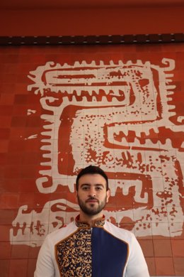 El chef Antonio Manuel Céspedes Rodríguez del restaurante Mamay Aldana, en el Palacio de Godoy de Cáceres