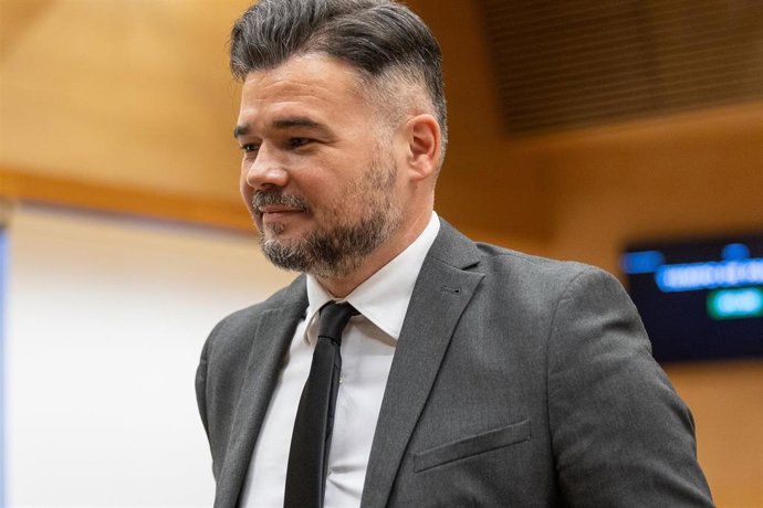 El portavoz de ERC en el Congreso, Gabriel Rufián, en una imagen de archivo