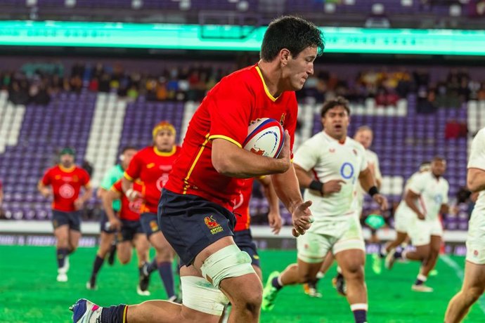 Partido de rugby de los 'Leones' ante Inglaterra.