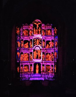Grañón estrena este sábado la versión ampliada del 'Retablo de la Luz' que transforma la Iglesia de San Juan Bautista