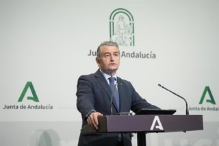 Antonio Sanz en rueda de prensa en una imagen de archivo.
