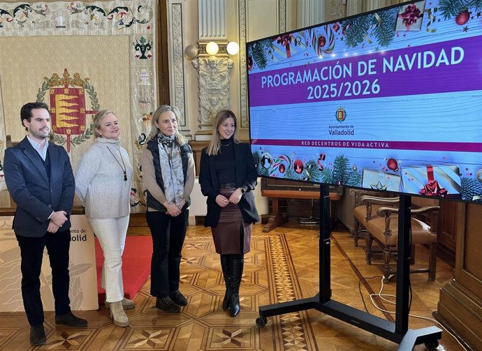 Presentación de la programación de Navidad para personas mayores en Valladolid.