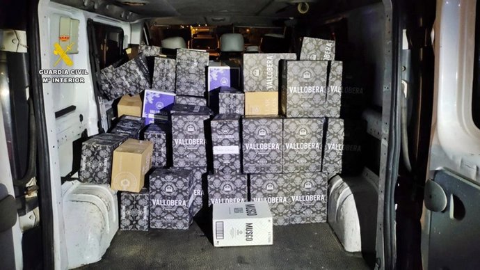 Botellas de vino sustraídas.