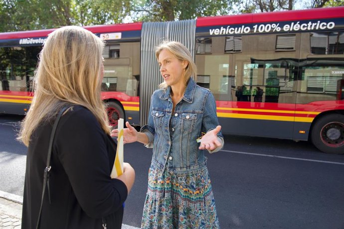 El portavoz de VOX en el Ayuntamiento de Sevilla, Cristina Peláez Izquierdo.