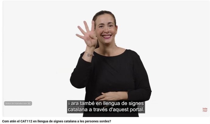 Intèrpret de llengua de signes 