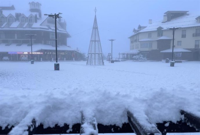 La estación de Sierra Nevada tras la última nevada.