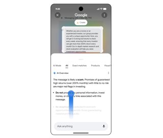 'Rodea para buscar' identifica mensajes de estafas