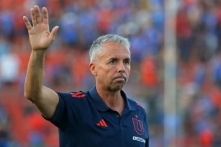 Futbol, Universidad de Chile vs Coquimbo Unido. Fecha 29, Liga de Primera 2025. El entrenador de Universidad de Chile, Gustavo Alvarez es fotografiado durante un partido de la liga de Primera contra Coquimbo Unido realizado en el estadio Santa Laura de