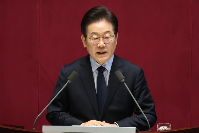 Archivo - Arquivo - Presidente da Coreia do Sul, Lee Jae Myung.