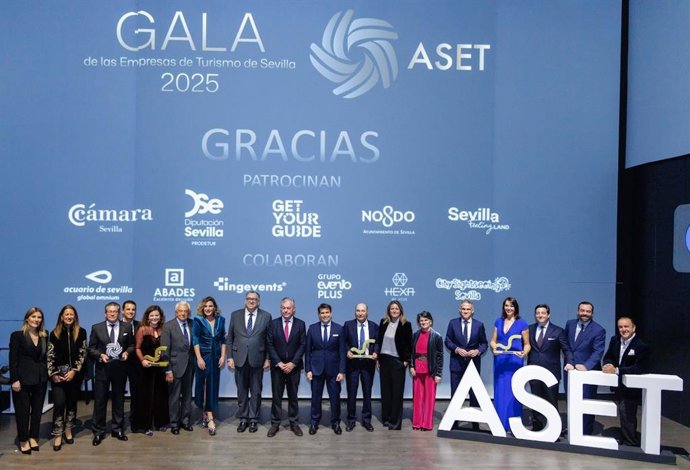 Gala del Turismo organizada por la Asociación Sevillana de Empresas Turísticas (ASET).