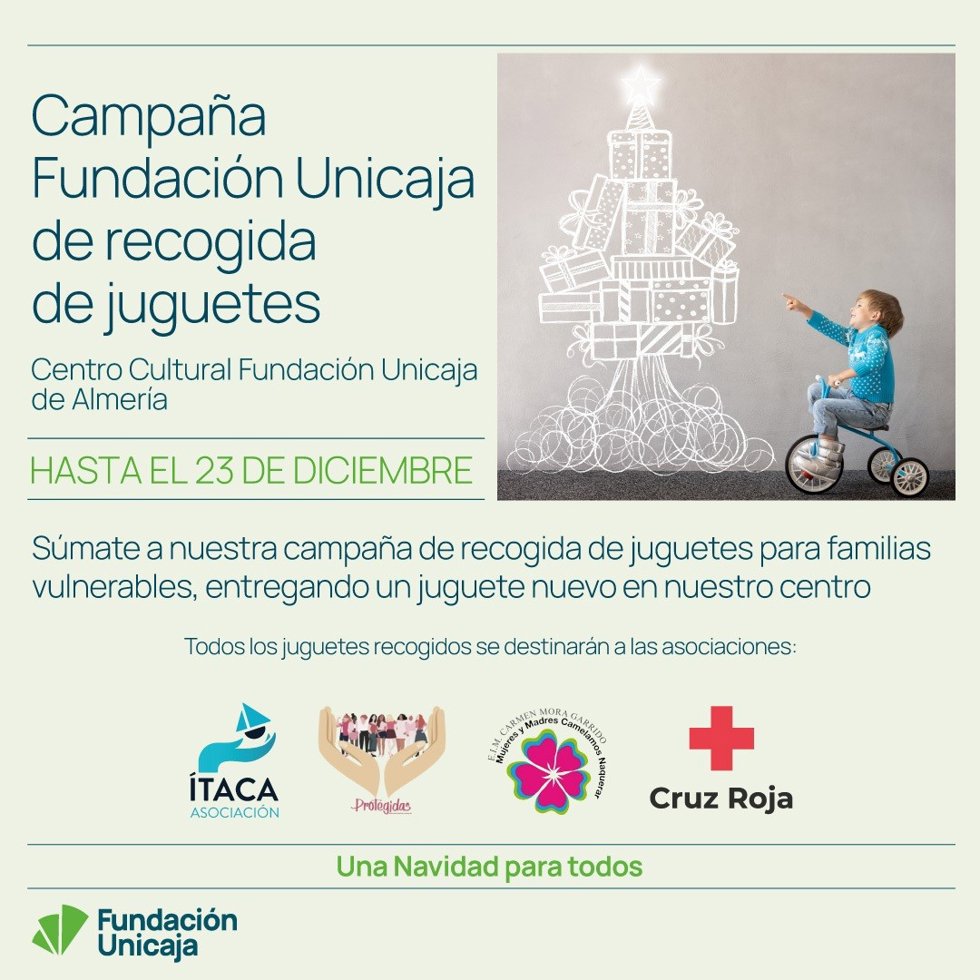 Campaña de recogida de juguetes de Fundación Unicaja.