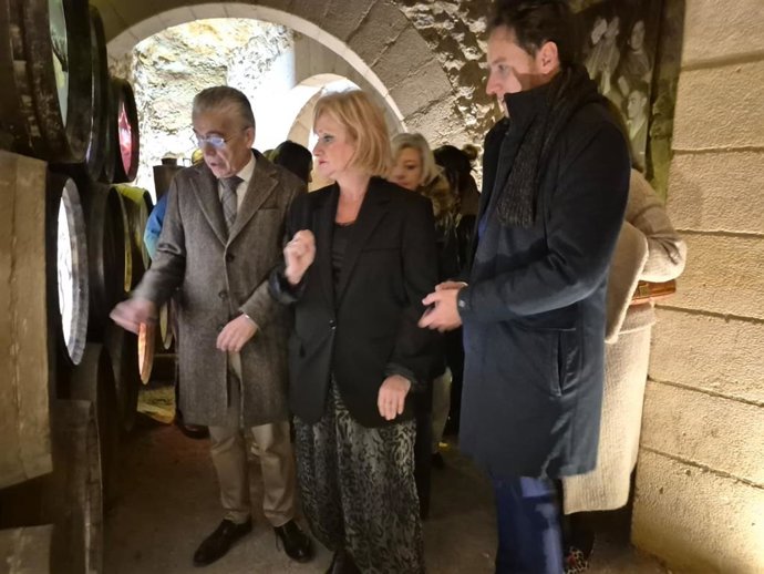 Leticia García, durante su visita a uno de los proyectos.