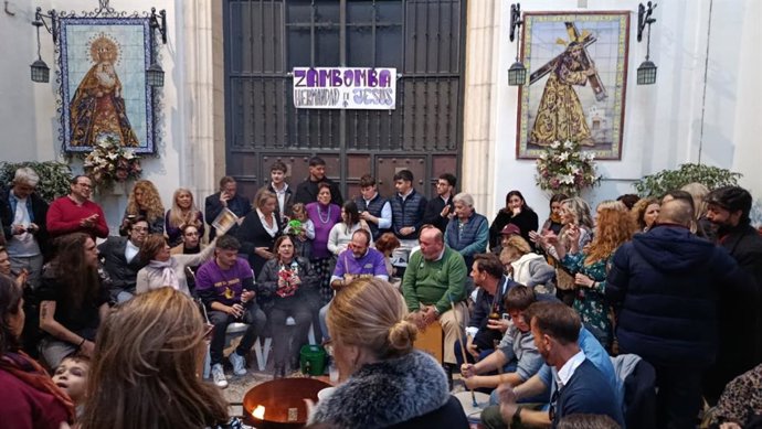 Una zambomba durante la Navidad de 2025 en Jerez de la Frontera (Cádiz)