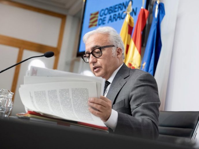 El consejero de Agricultura, Ganadería y Alimentación del Gobierno de Aragón, Javier Rincón.
