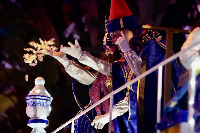 Archivo - Cabalgata de SSMM los Reyes Magos en Málaga en una imagen de archivo.