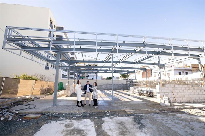 Obras del complejo de usos múltiples de Torrepavas en La Rinconada (Sevilla)