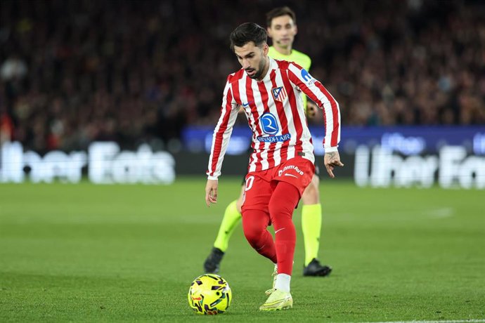 El jugador del Atlético de Madrid Álex Baena.