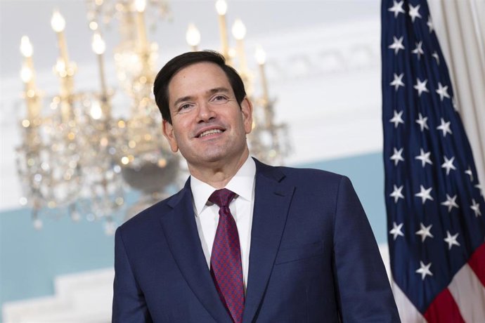 El secretario de Estado de Estados Unidos, Marco Rubio, durante un acto oficial en Washington (archivo)