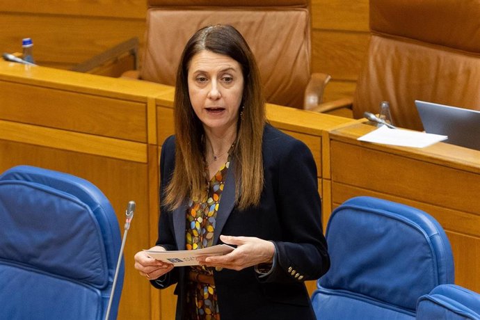 La conselleira de Medio Rural, María José Gómez, en el Parlamento