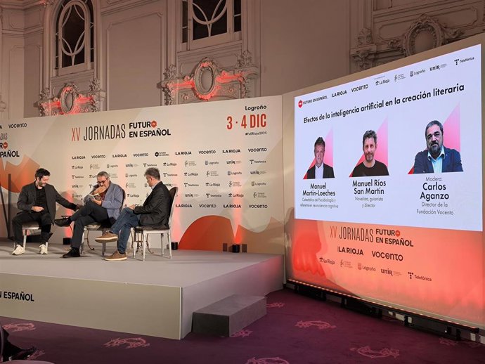 Conversación en Futuro en Español con Manuel Ríos, Manuel Martín-Loeches, moderado por Carlos Aganzo