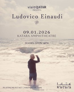 Ludovico Einaudi, en concierto el 9 de enero de 2026 en Doha