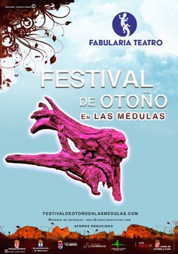 Cartel del I festiva de Otoño en Las Médulas.