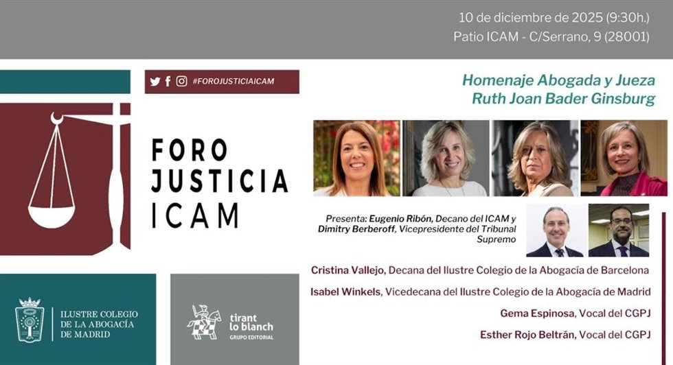 Sesión especial del Foro Justicia ICAM en homenaje a Ruth Bader Ginsburg