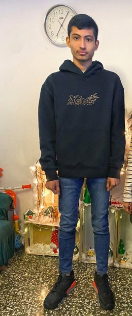 El joven de 20 años desaparecido en Zaragoza el pasado 20 de noviembre,  Ares Miguel Tiziano, que padece Trastorno del Espectro Autista (TEA).