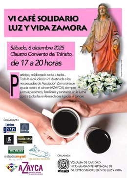 Cartel del Café Solidario.