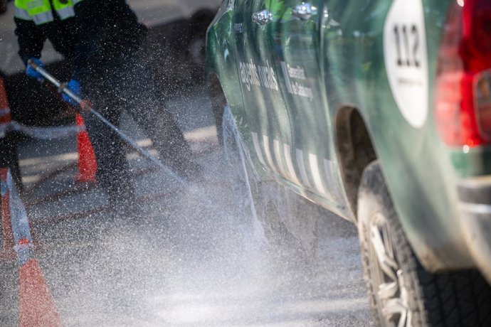Efectius de l'UME a la zona en quarantena