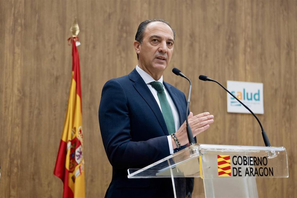 El consejero de Sanidad del Gobierno de Aragón, José Luis Bancalero Flores,