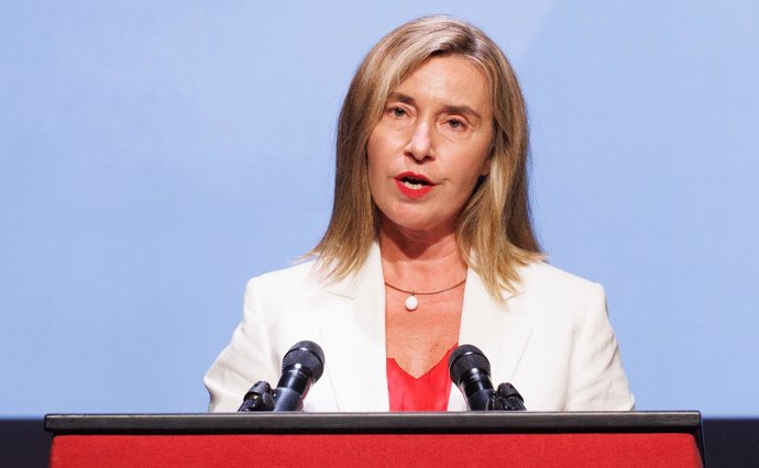 Archivo - La directora del Colegio de Europa de Brujas, Federica Mogherini, interviene durante el acto de clausura del Curso académico 2024/2025 del Colegio de Europa, en el Teatro Municipal de Brujas, a 20 de junio de 2025, en Brujas (Bélgica).
