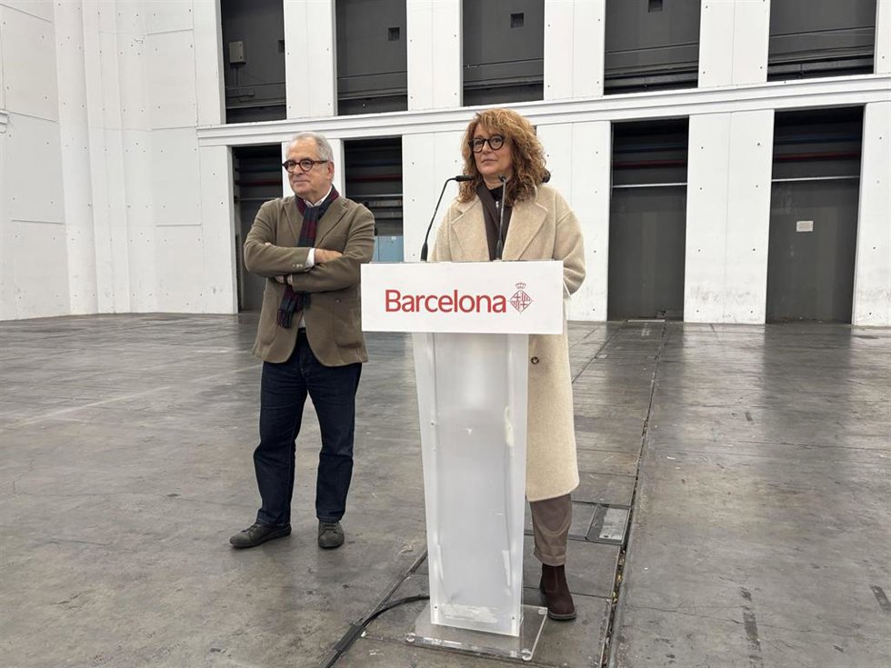 Valls y Bonet en el pabellón 2 del recinto Montjuc de Fira de Barcelona